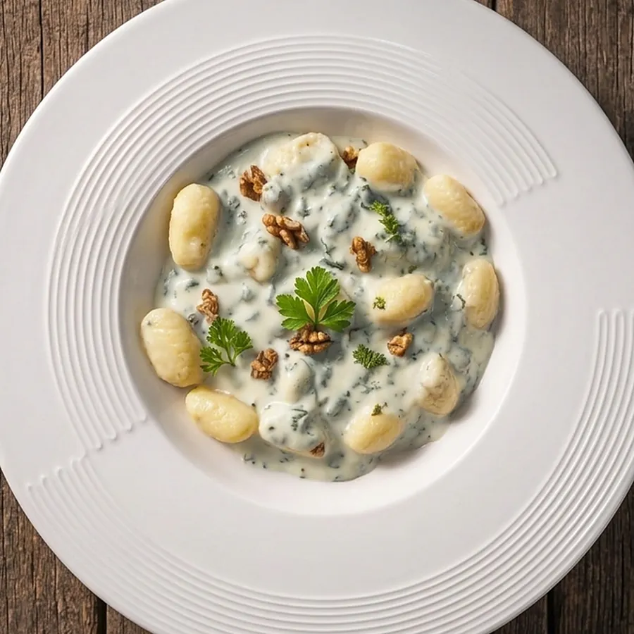 Gnocchi gorgonzola noix — pâtes fraîches maison de Pizza Nova à Bezons