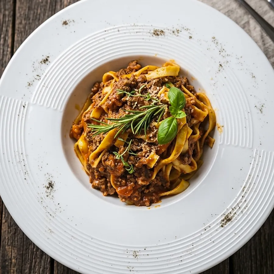 Tagliatelle bolognese — pâtes fraîches maison de Pizza Nova à Bezons